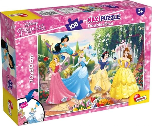 Lisciani Kaksipuolinen Maxi Palapeli 108 Disney Kirja