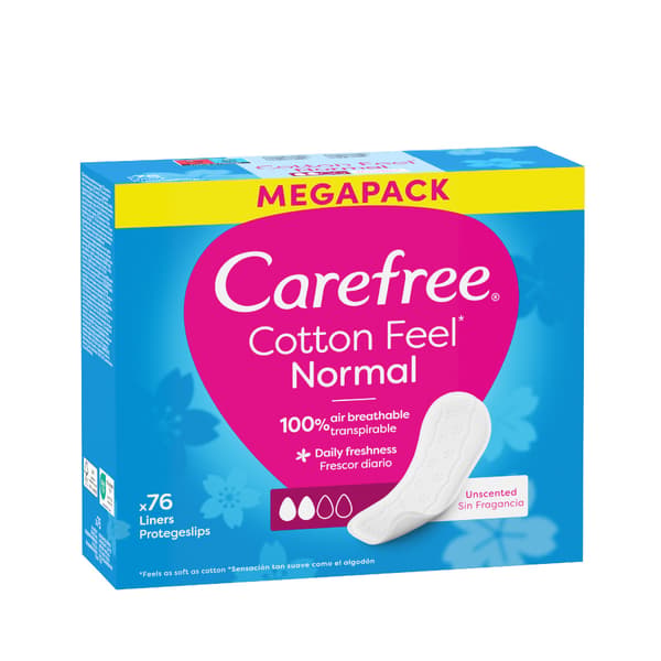 Carefree_cotton-terveyssiteet 76 kpl