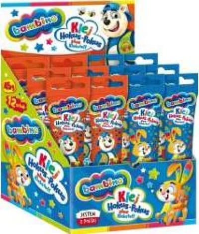 Taikaliima tuubissa 45g (12kpl) esillepano BAMBINO
