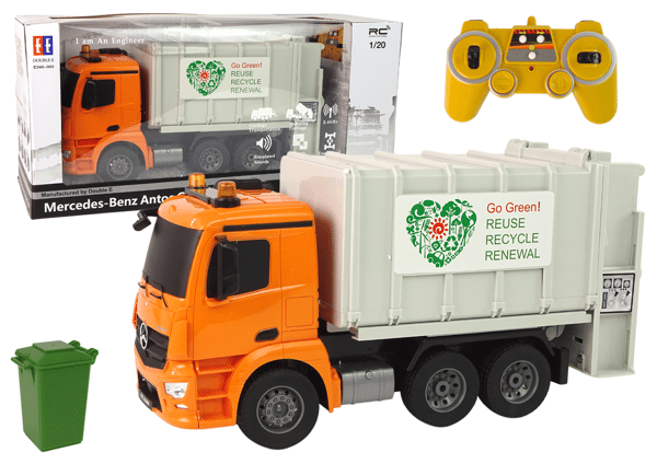 RC Sopbil Mercedes-Benz Antos Orange Skräp