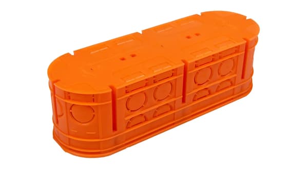 Simet 3-dobbelt indmuringsdåse MULTIWALL M3X60F 60mm orange - 33167008