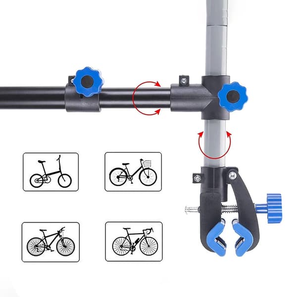 Rockbros MP-01 bordservicestativ til cykler med knapper – sort