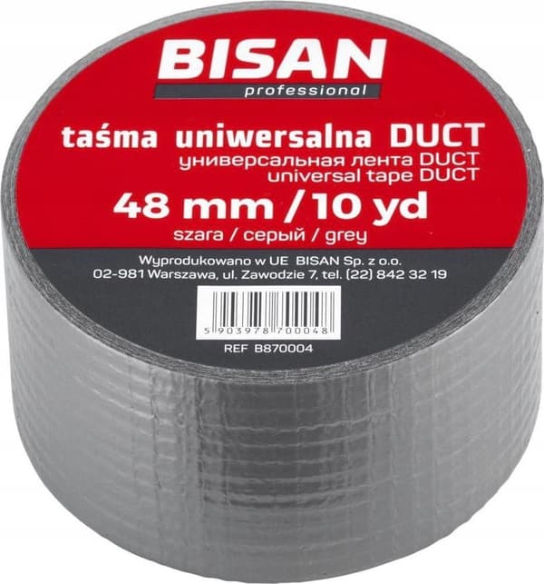 Bisan Bisan universal silvertejp 48mm/10yd, grå B870004