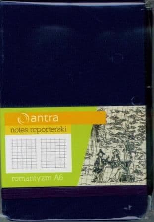 Reporterblok A6 Gitter Romantik Granat ANTRA