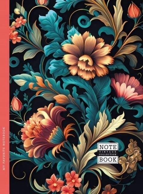 Dekorativ notesbog 143x200/64K ternet TW Flora