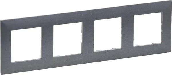 Legrand Niloe Step Fyrdubbel Ram 4x Borstat Stål 863994