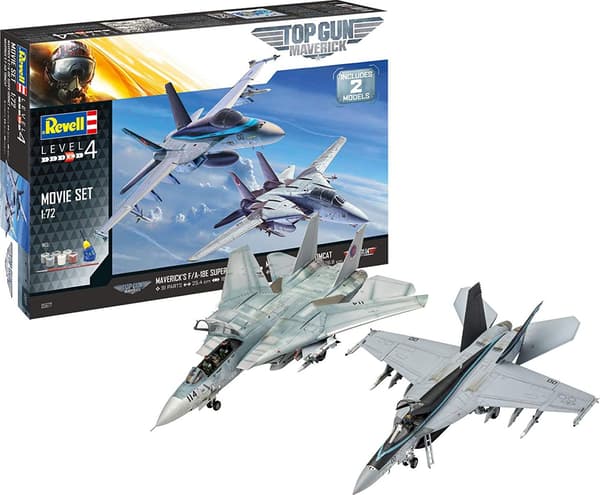 Modellsats 1:72 05677 Top Gun 2 Filmset Revell Presentförpackning