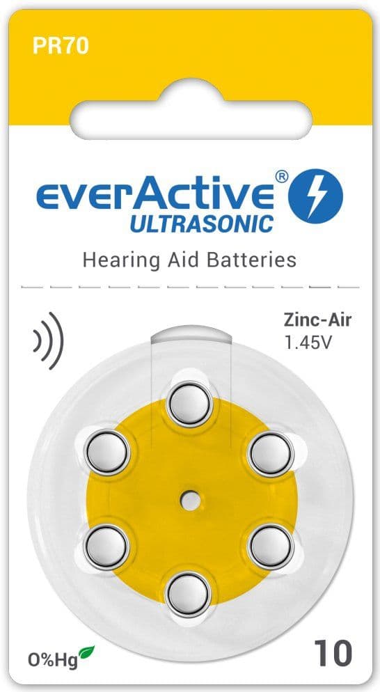 EverActive PR70 høreapparatbatteri 6 stk