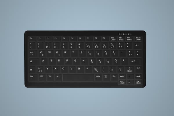 Cherry HYGIENE MINI NOTEBOOK STYLE TASTATUR FORSEGLET USB SORT