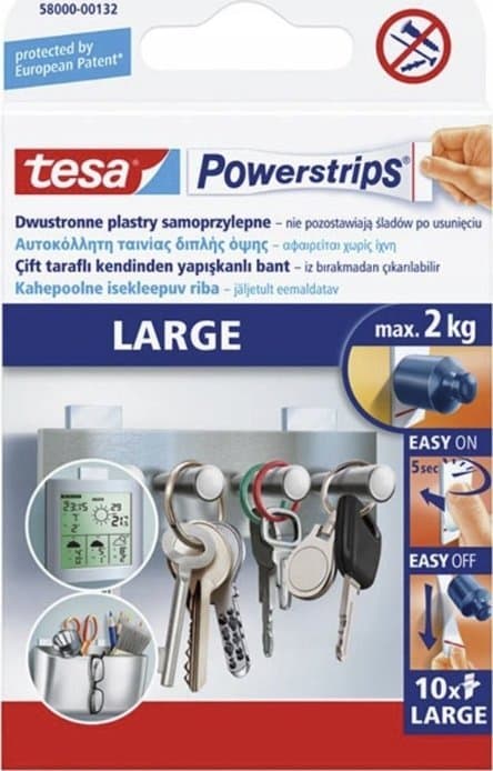 Tesa Powerstrips Stor