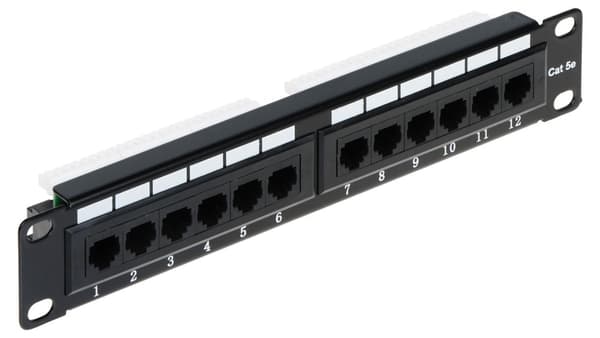 Delta Patchpanel 12x RJ-45 (PP10-12/RJ)