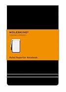 Prime Notes Moleskine P reporter sort i linjer i blød ramme 9x14cm (MOQP811)