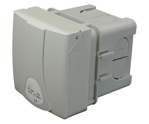 EZB 1653 16A. 400V. BOKS TIL STIKKONTAKT IP44