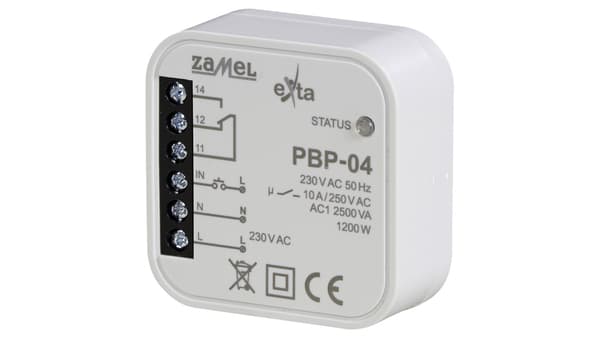 Zamel Universal bistabil sender 230V AC 10A (PBP-04)