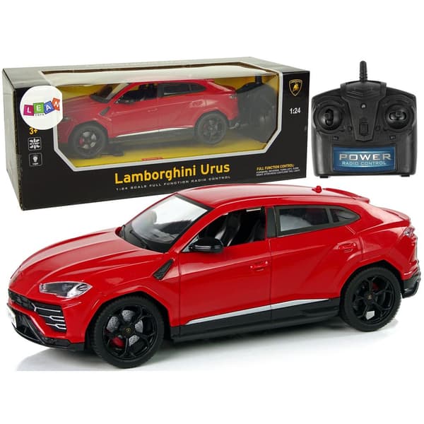 Auto R/C 1:24 Lamborghini Urus Punainen 2.4 G Valot