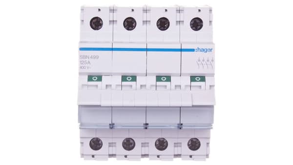 Modulær fordeler 125A 4P SBN499