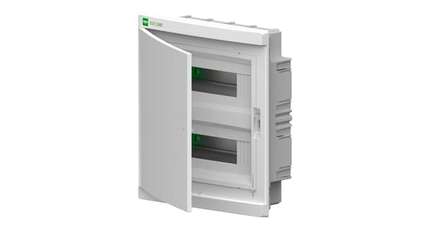 Modulært eltavle Elegant 2x12 PE+N IP40 døre hvid 2435-00