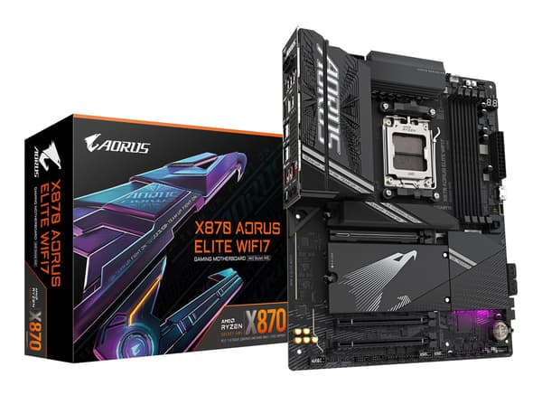 Gigabyte Moderkort AORUS X870 ELITE WIFI7 - ATX - Socket AM5 - AMD X870