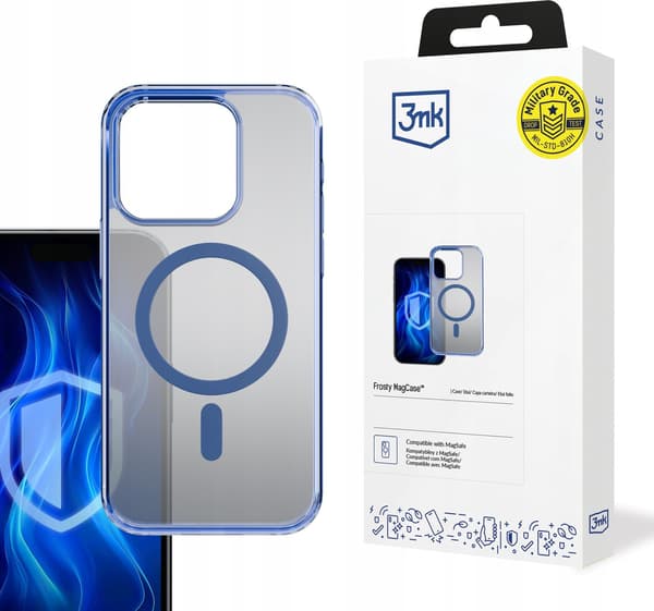 3MK Frosty MagCase iPhone 16 Pro blå/blå