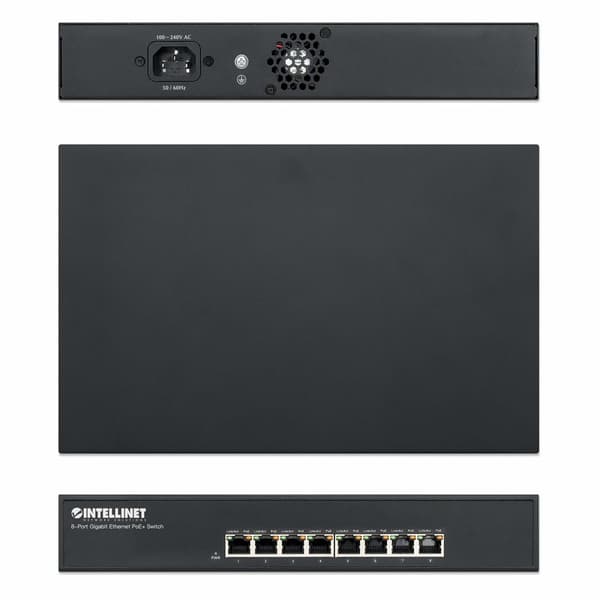 Intellinet 560641 Switch 8p Gigabit PoE