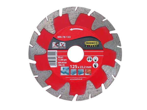 Modeco Segmenterad Diamantslipskiva 115mm - MN-78-132