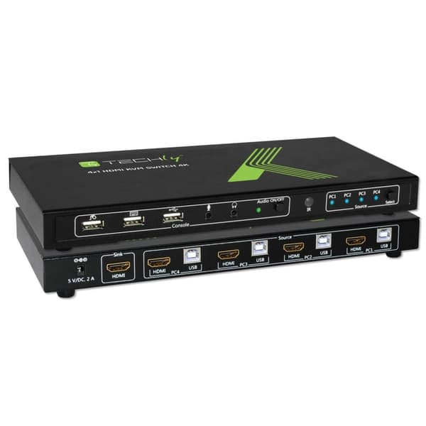 Techly KVM 4/1 HDMI-kytkin