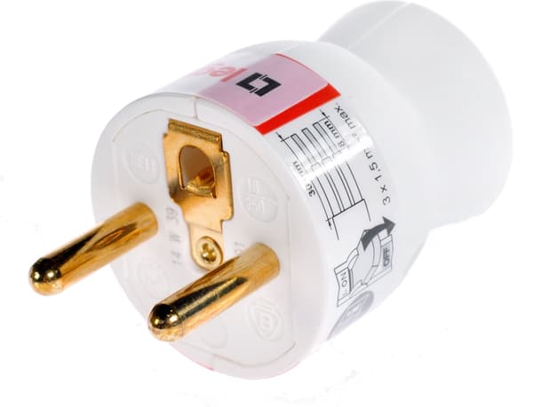 Legrand Bärbar Stickpropp 2P+J 16A vit (50100)