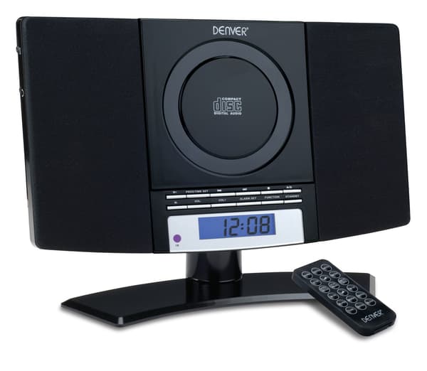 Minitorni Denver MC-5220B CD-soittimella ja radiolla, musta