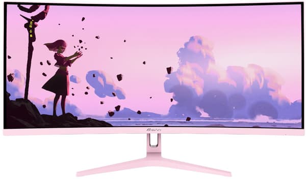 Arozzi TFT Nova 34\" VA 165Hz kaareva vaaleanpunainen