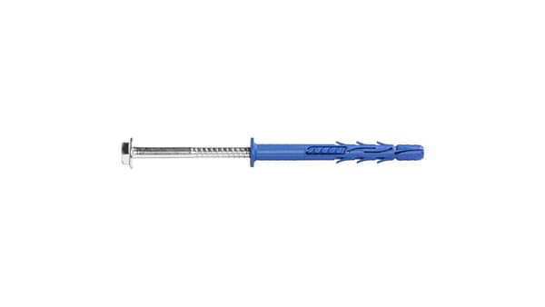 FF1 Polyamid rammespole 10x300 mm med krave, Galvanisk inline (pakke = 10 stk)