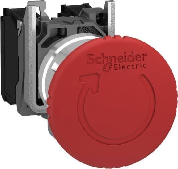 Säkerhetsknapp 22mm 1Z 2R IP66 Genom Rotation XB4BS84441
