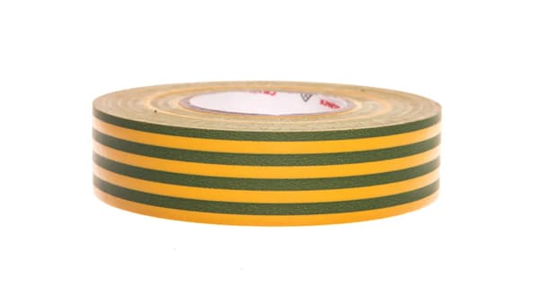 Cellpack isoleringstape 128 PVC gul-grøn 25m (145796)
