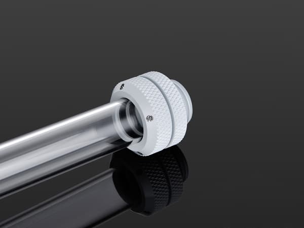Bitspower Multi-Link Lige Forbindere G1/4 Tommer AG til 12mm AD Hard Tube - Hvid