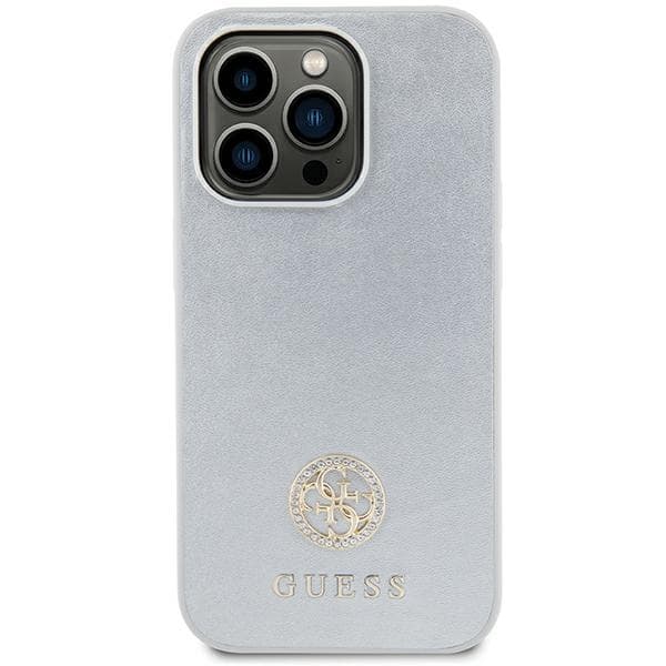 GUESS GUHCP15MPS4DGPS IPHONE 15 PLUS / 14 PLUS 6.7 \"SILVER / SILVER HARDCASE STRASS METAL LOGO