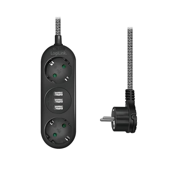 LogiLink - stikdåse - 3680 Watt