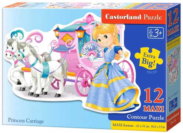 12 maxi puslespil - Prinsessekaret CASTOR