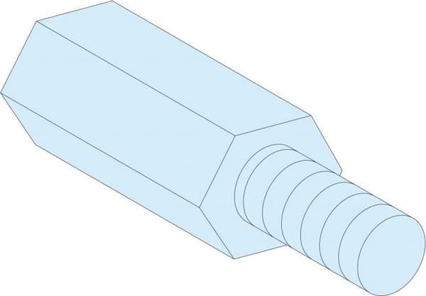 PrisaSet Hex-skærme, M5, højde 23mm LVS03186