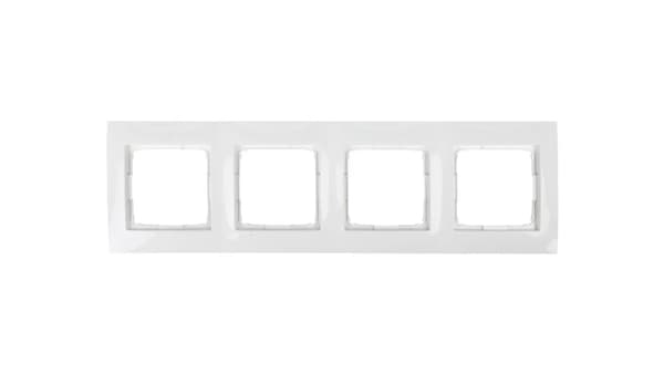 Kontakt-Simon firedobbelt ramme SIMON54 universal hvid - DR4/11
