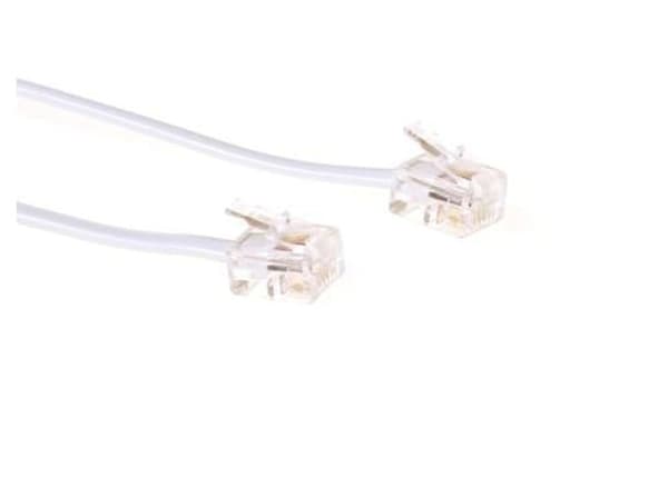 MicroConnect ModularKabel RJ11 6P/4C 1m Vit