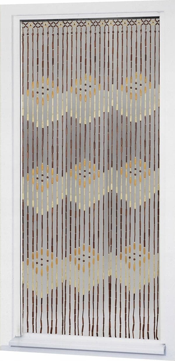 Maximex Dörrridå av träpärlor, 90 x 200 cm