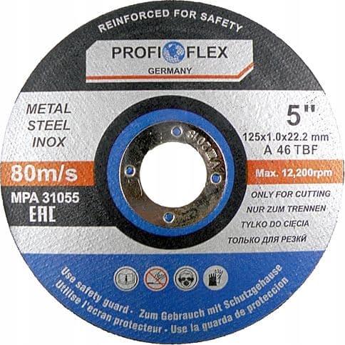 METALLIN KATKAISULAIPPA 125 x 1,0 x 22,2mm PROFI