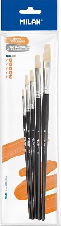 Pensel nr 0,4,6,8 serie 501 MILAN