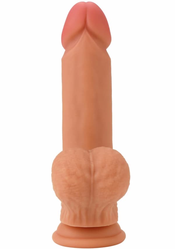 Realistisk Dildo Flydende Silikone 19 cm