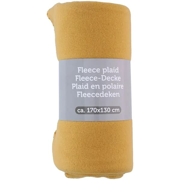 Fleece tæppe 170x130 cm (orange)