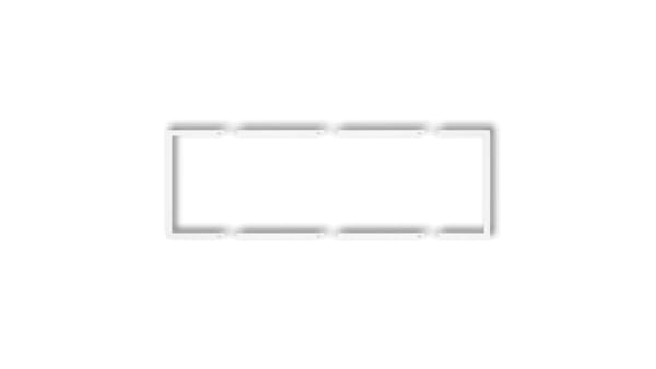 Karlik Triple fyldramme Deco serie hvid (DRW-3)