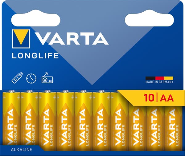 Varta Varta Batteri LONGLIFE AA NY 10 stk.