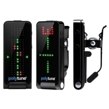 TC Electronic PolyTune Clip Svart Gitarrstämmare på Clip Svart