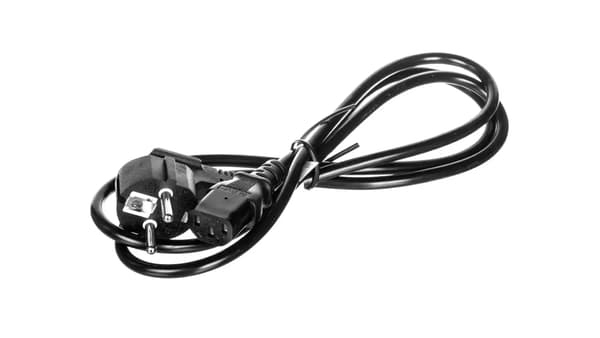GOOBAY 1,5M SCHUKO VDE VIRTAPIUHA (tyyppi F, CEE 7/7) >> (C13, IEC) musta