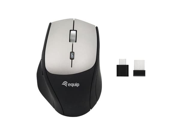 Mouse Equip Equip Optische Maus cabellos Dual Adapter USB-C+A R+L sw