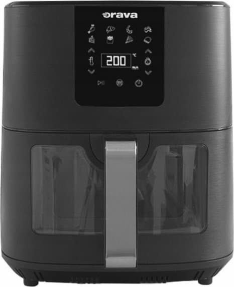 Orava varmluftsfritös, 1700 W, 7 l, 8 program, LED-display, 40-200 °C, timer, digital kontroll